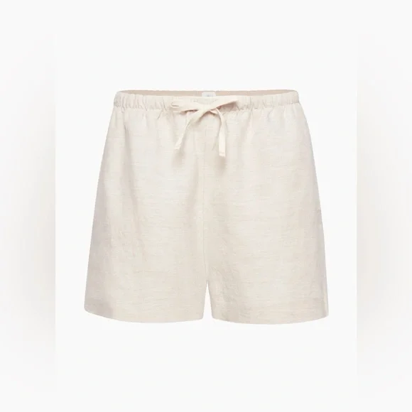 New Aritzia WILFRED Omnia Linen Shorts in Natural Ecru size Medium SOLD - Picture 6 of 15